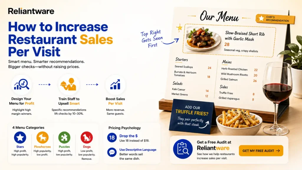 How to Increase Restaurant Sales Per Visit